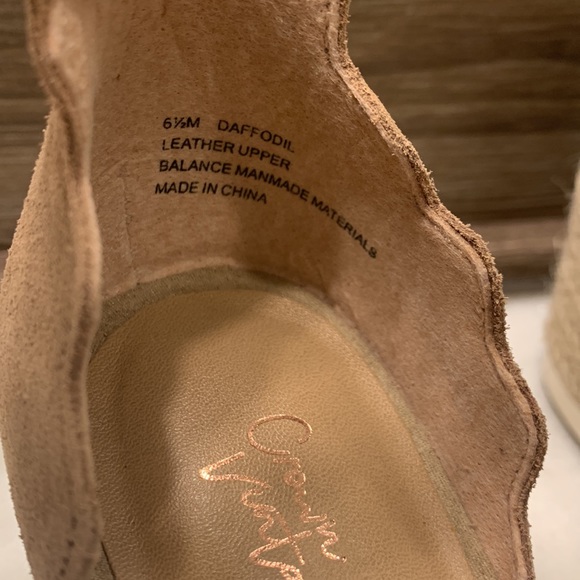 Women's Tan Jaussie Espadrille Wedge Sandal | Size 6.5 Women | BRAND NEW - Picture 3 of 10